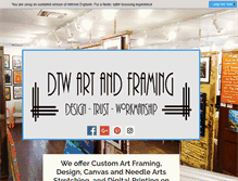 Tablet Screenshot of dtwartandframing.com